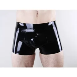 Short En Latex Cul Ouvert Cheeky - Latex 101 -Vestiaire Fetish Soldes short en latex cul ouvert cheeky latex 101 2