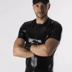 RoB Latex Et Néoprène T-Shirt Zip Latex -Vestiaire Fetish Soldes t shirt zip latex 5