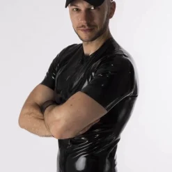 RoB Latex Et Néoprène T-Shirt Zip Latex -Vestiaire Fetish Soldes t shirt zip latex 6